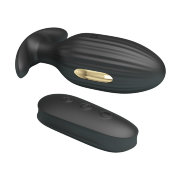 Анальная вибропробка с электростимуляцией и пультом ДУ Royal Pleasure