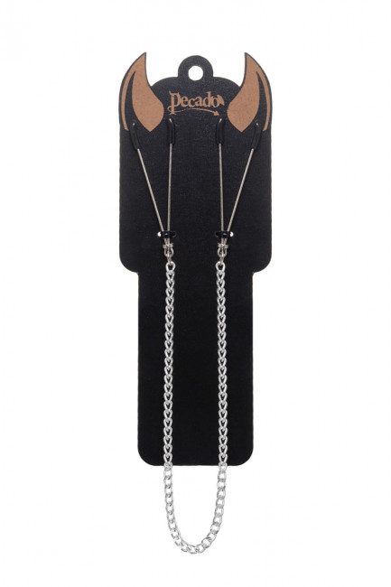 Зажимы-вилки на цепочке для сосков Зажимы-вилки на цепочке для сосков