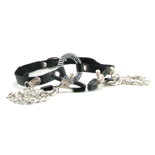 Набор из кляпа и зажимов для сосков