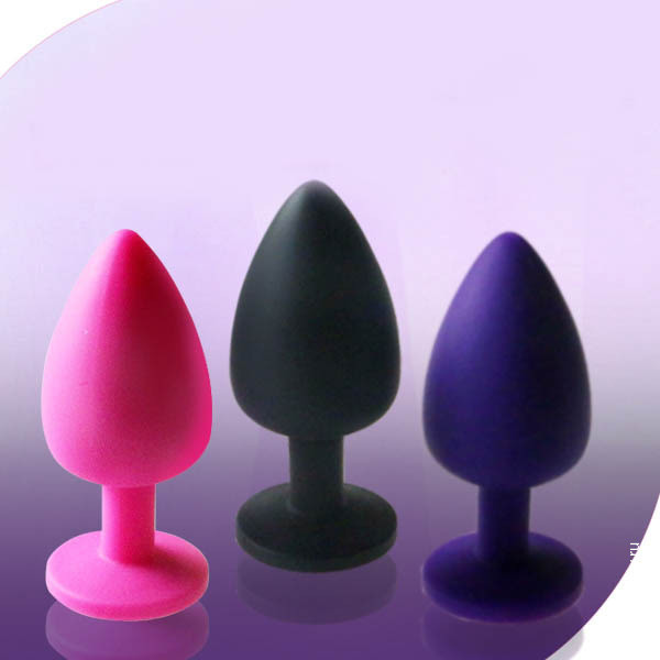 Силиконовый плаг с кристаллом Силиконовый плаг с кристаллом