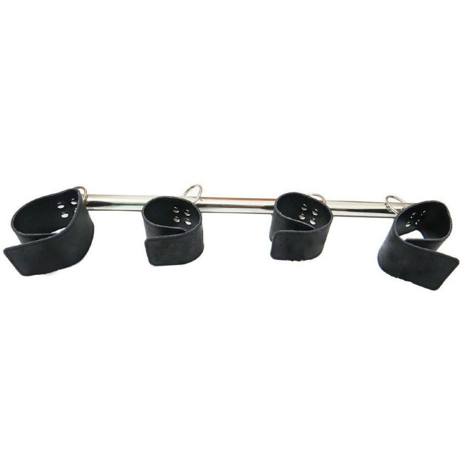 Металлическая штанга с наручниками на липучках