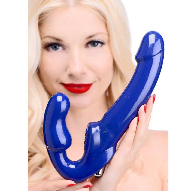 Безремневой страпон с вибрацией