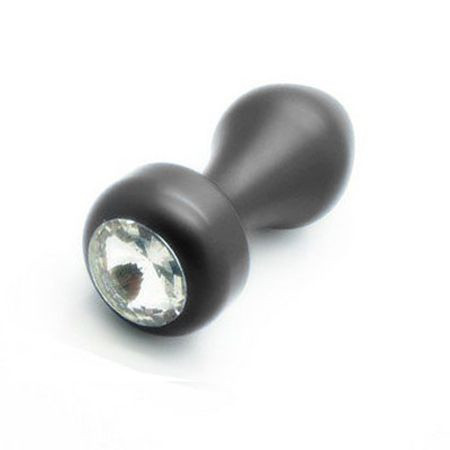 Черный плаг с кристаллом